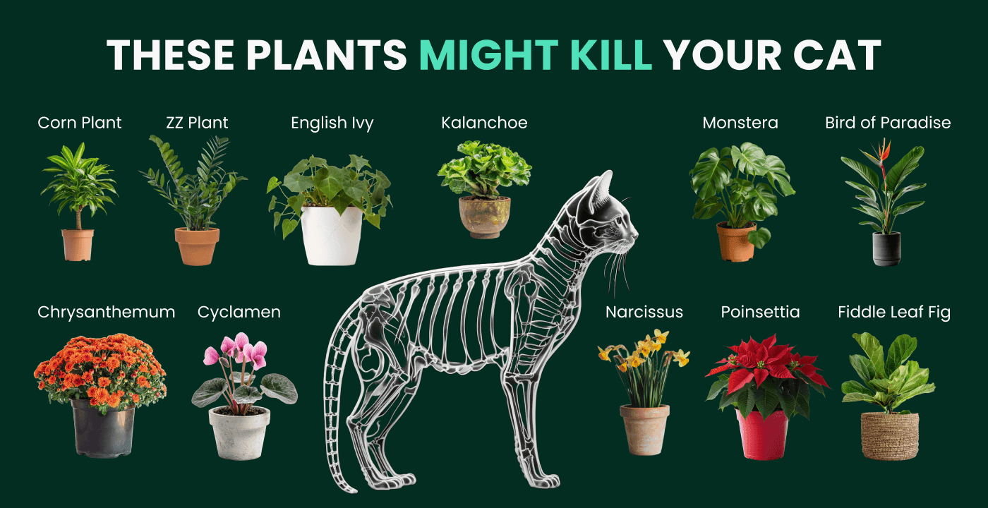 Toxic plants to keep away from cats