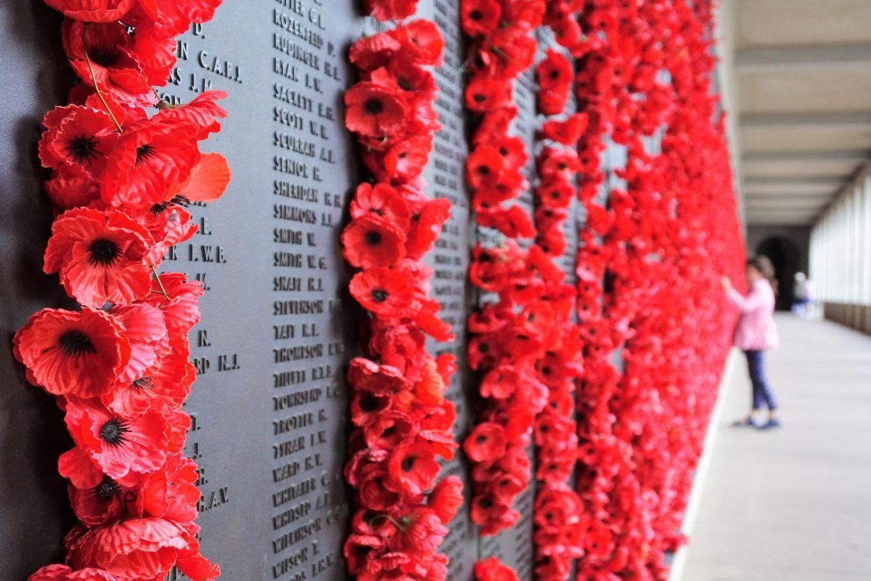 Poppies as a symbol of remembrance