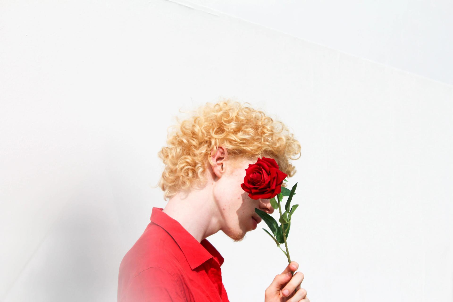 A Boy with a Rose